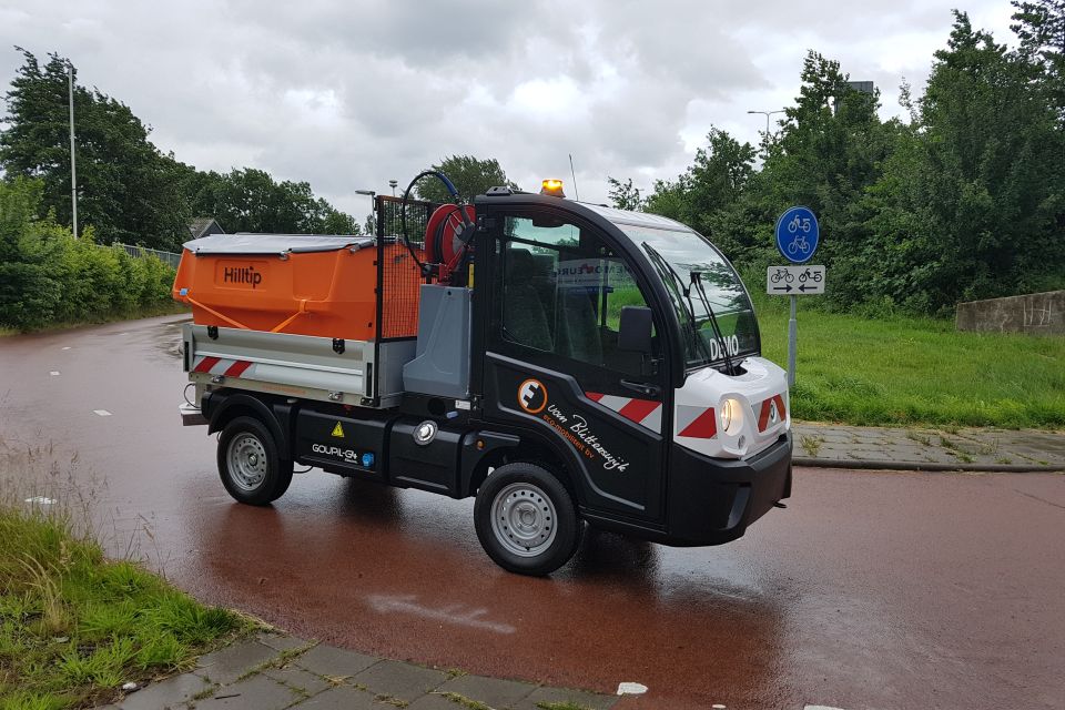 De 100% elektrische zoutstrooier